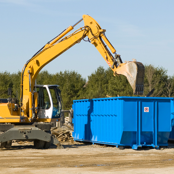 are there any restrictions on where a residential dumpster can be placed in Brimson